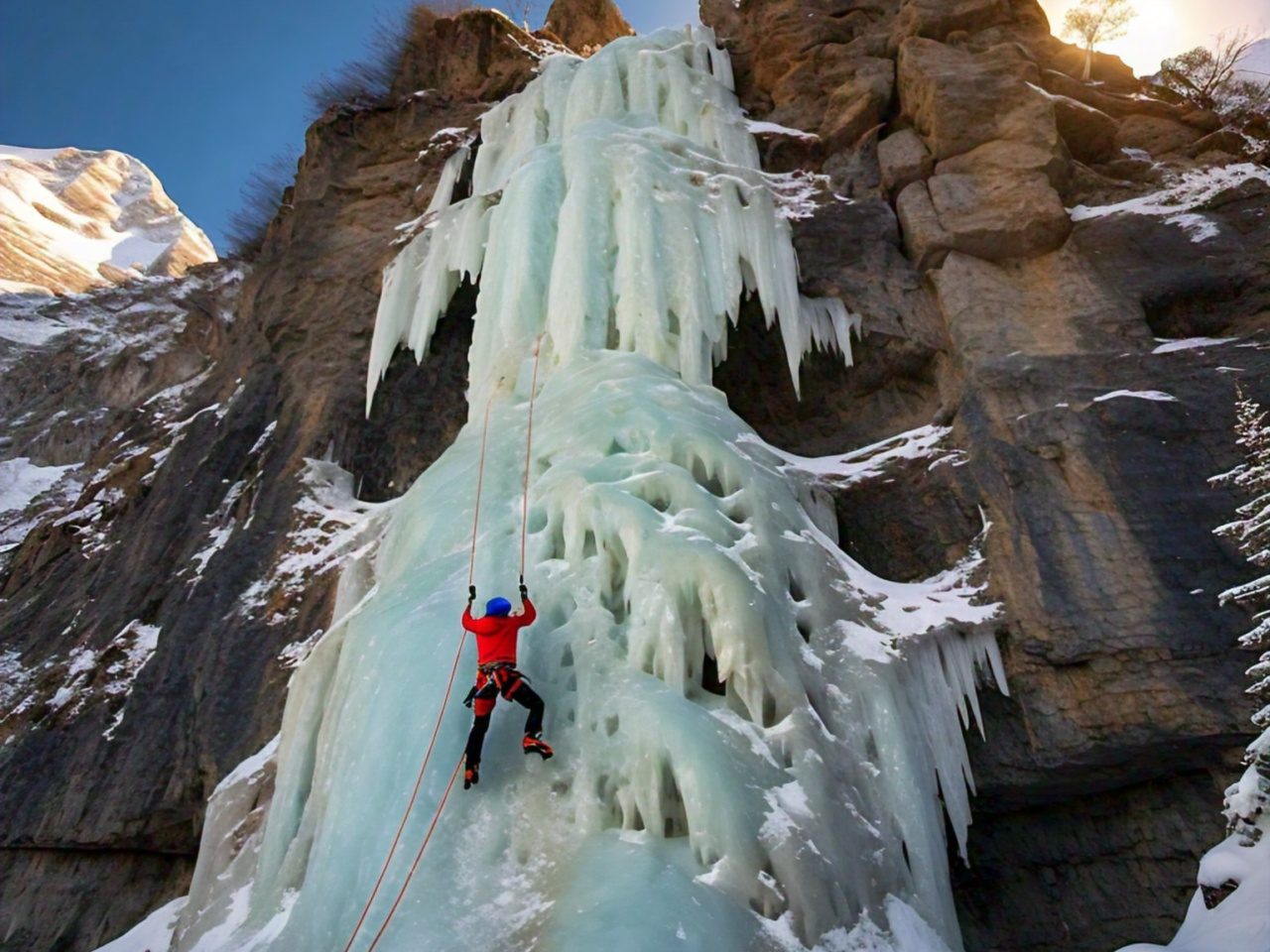 ice climbing