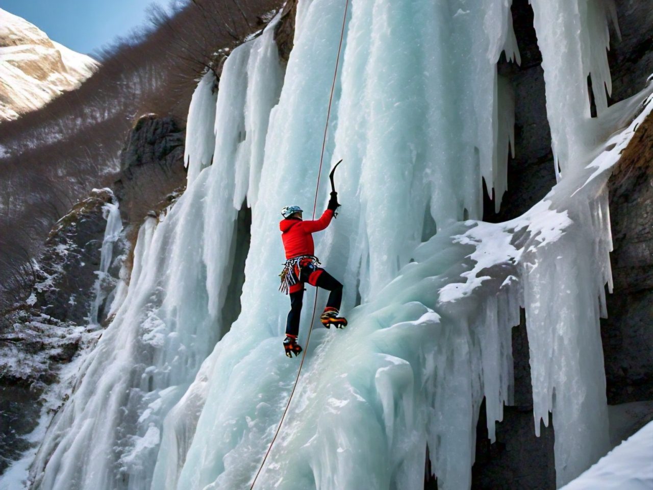 ice climbing 